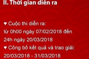 Thông báo thay đổi về thời gian diễn ra cuộc thi - Tết trong tôi là