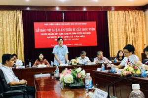 Nghiên cứu sinh Lê Văn Hiếu bảo vệ thành công luận án Tiến sĩ chuyên ngành Xây dựng Đảng và Chính quyền nhà nước tại Học viện Chính trị Quốc gia Hồ Chí Minh.