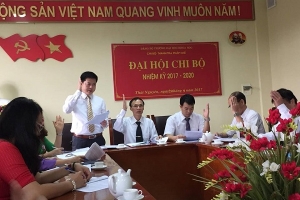 Đại hội chi bộ Thanh tra - pháp chế nhiệm kỳ 2017-2020 thành công tốt đẹp