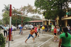 Khoa Khoa học Môi trường và Trái đất, Trường Đại học Khoa học giao lưu bóng chuyền hơi với Khoa Khoa học môi trường, Trường Đại học Nông lâm – Đại học Thái Nguyên