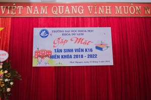 Gặp mặt tân sinh viên K16 - khoa Du lịch