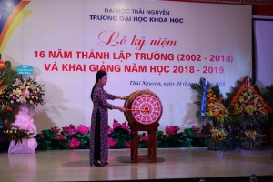Đại học Khoa học- Đại học Thái Nguyên, tưng bừng kỷ niệm 16 năm thành lập và khai giảng năm học 2018-2019