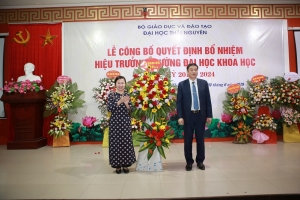 Lễ công bố Quyết định bổ nhiệm Hiệu trưởng Trường Đại học Khoa học