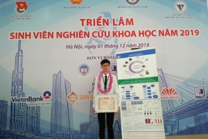 Sinh viên ngành Hóa dược đạt giải Nhì vòng chung khảo Giải thưởng Sinh viên NCKH toàn quốc năm 2019