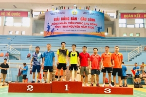Trường Đại học Khoa học: Sôi nổi giải Bóng bàn - Cầu lông CNVCLĐ tỉnh Thái Nguyên năm 2020