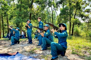 Trường Đại học Khoa học hoàn thành tốt công tác huấn luyện tự vệ 2020