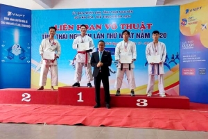 Sinh viên Đại học Khoa học đạt giải nhất tại liên hoan võ thuật tỉnh Thái Nguyên