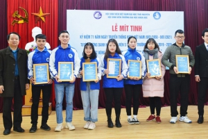 Hội Sinh viên Trường Đại học Khoa học tổ chức lễ mít tinh kỷ niệm 71 năm ngày truyền thống HSSV