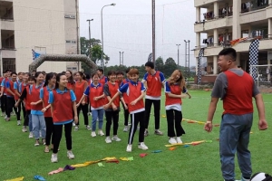 Sinh viên TNUS sôi động với Teambuilding: Chặng đua tốc độ