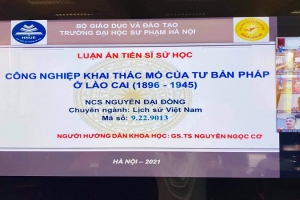 Giảng viên. NCS. Nguyễn Đại Đồng bảo vệ thành công Luận án Tiến sĩ Lịch sử