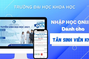 Những ngày đầu nhập học trực tuyến tại trường Đại học Khoa học